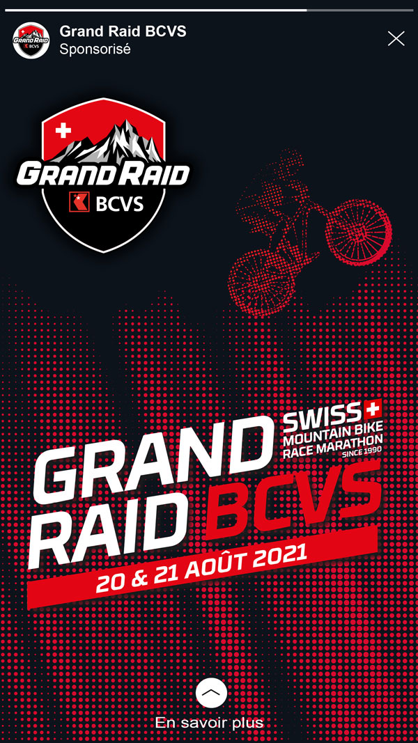 Grand Raid BCVS — campagne digitale et production vidéo — visuel 2