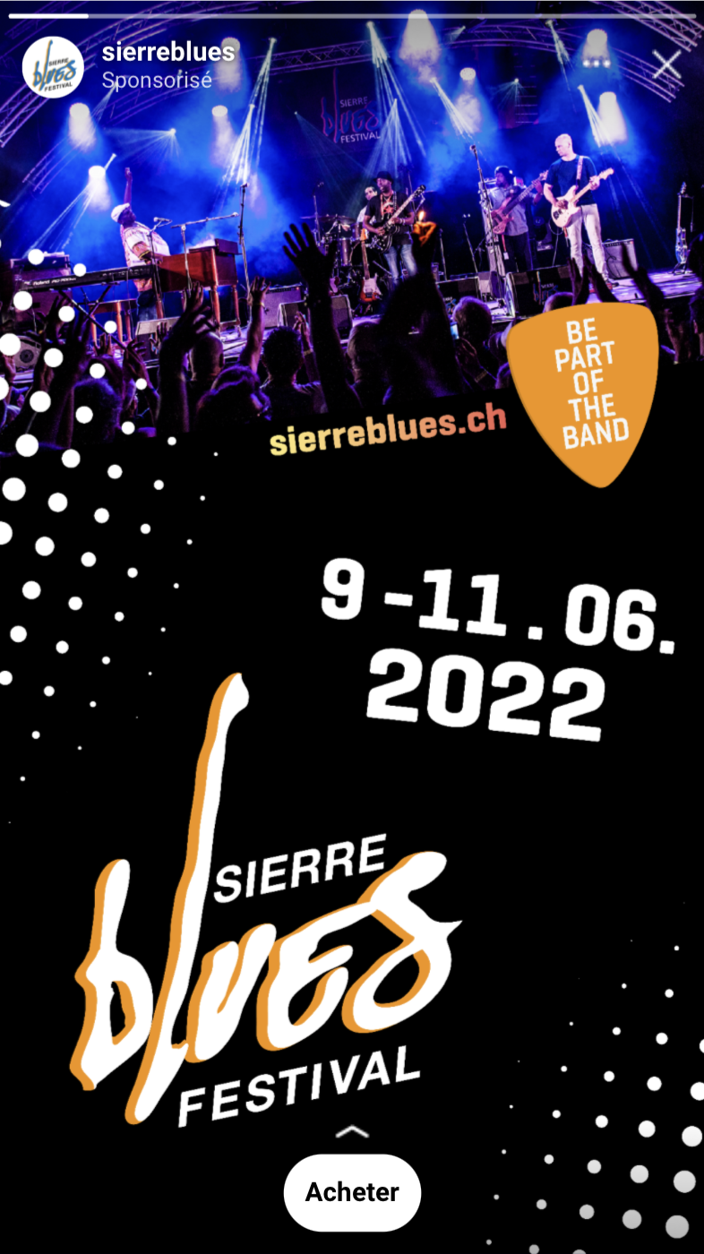 Sierre Blues Festival — accompagnement de campagne de communication — visuel 4